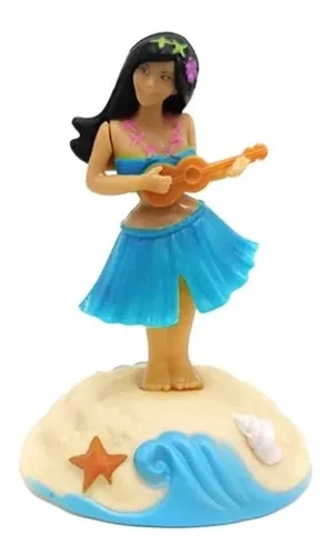 Mu eca Hawaiana Bailarina Auto Camioneta Solar Vintage