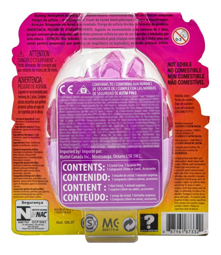 Cave Club Dino Baby Cristals 4 Sorpresas Violeta Mattel