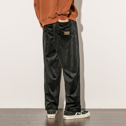Pantalones Rectos Casuales, Cintura Elástica, Pantalones Dep