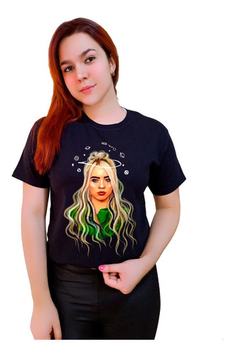 Polera Billie Eilish Diosa Concierto 2023 Lollapalooza C-686