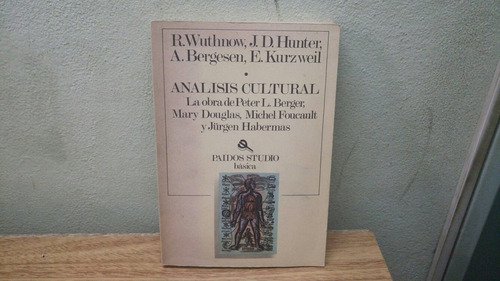 Libro Analisis Cultural La Obra De Berger,douglas,foucault, 