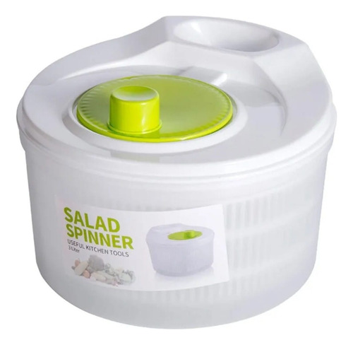  Secador De Verduras Manual Para Ensaladas Centrifugador