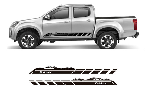 Stickers Adhesivo Chevrolet Dmax Franjas Montain 