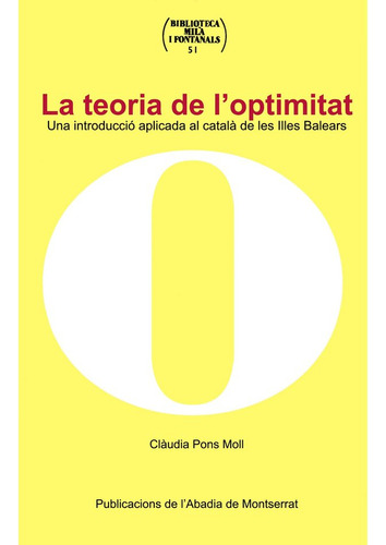 La Teoria De L'optimitat (libro Original)