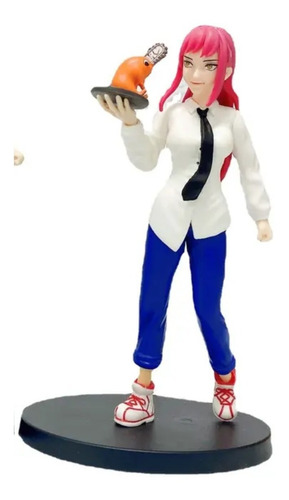 Imagen 3 de 3 de Figura Colección Anime Chainsaw Man - Makima Con Pochita