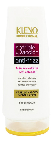 Kleno Triple Accion Mascara Anti Frizz Sin Enjuague Local