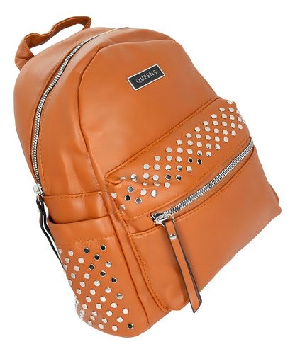 Queens Cartera Mochila Urbana Mujer Bolso Rojo Qi22110 Color Camel