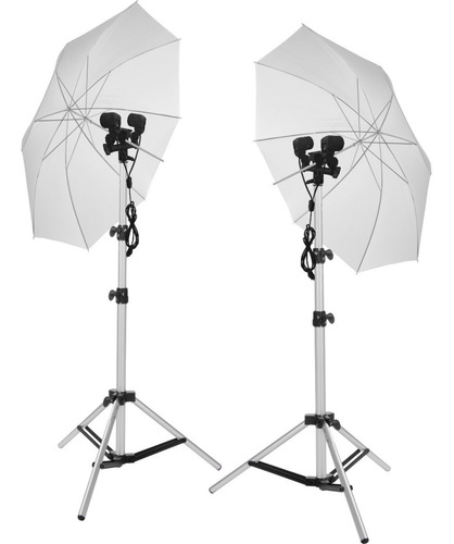 Kit Iluminação Fotográfica Luz Contínua E Flash 127/220v