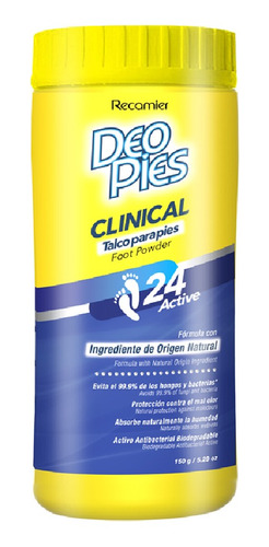 Desodorante En Talco Deo Pies Clinical 150gr