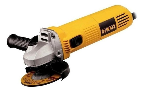 Amoladora angular de 4.1/2 pulgadas, 115 mm, Dewalt Dwe4010, 220 V, color amarillo, frecuencia 50 Hz/60 Hz