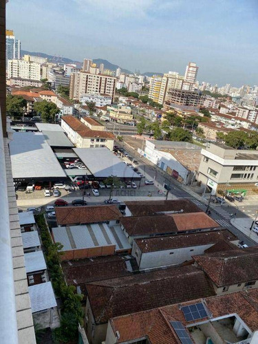 Imagem 9 de 11 de Apartamento Com 2 Dormitórios, Sala Com Sacada, Prédio Com Lazer, 1 Vaga À Venda, 69 M² Por R$ 520.000 - Encruzilhada - Santos/sp - Ap10899