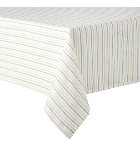 Martha Stewart Daisy Stripe Mantel Rectangular De Algodón De