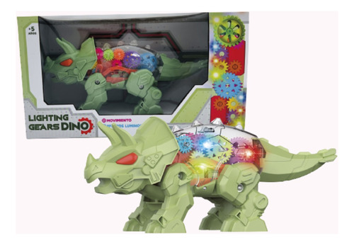 Dino Engranaje Ditoys Lighting Gears Con Luz Y Sonido