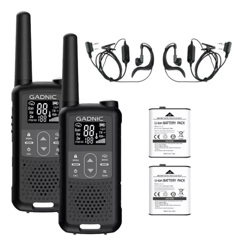 Handy Baofeng Wk5200 Gadnic Kit X2 22ch Uhf Display Usb C