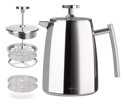 Secura Cafetero De Secura French Press, 17-onza, 18\/10 Pres