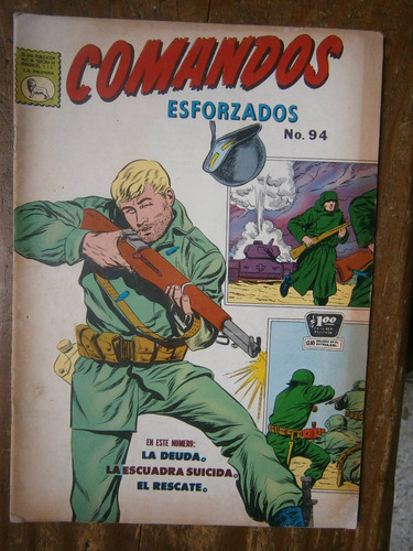 Comandos Esforzados # 94 Editorial La Prensa Mexico 1963