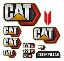 Comprar Jg De Adesivos Completo Pu002F Escavadeira Caterpillar 320gx Cor padrão