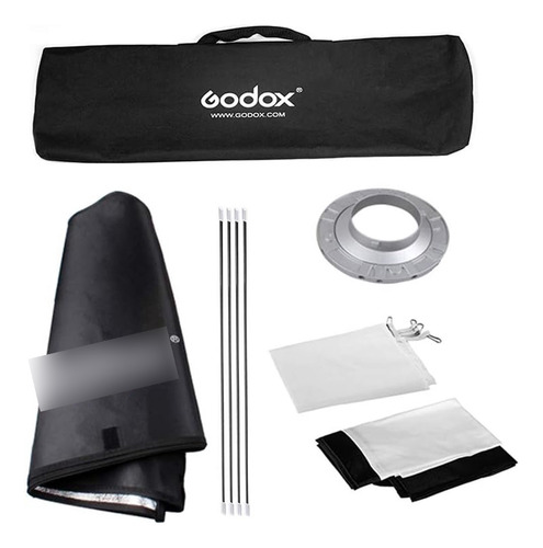 Kit Softbox Montura Bowens Caja De Luz 60x90cm + Tripie