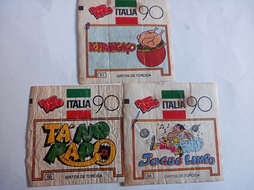 Figurinhas Chiclete Ping Pong Copa Da Italia 1990 Torcidas