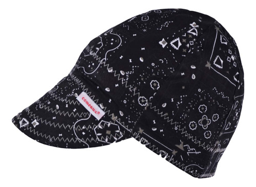 Gorra De Soldadura Reversible Gris Bandana Tamaño