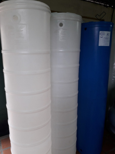 Tanques Cilindricos Apartemento 320ltrs Azul/blanco Tienda