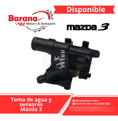 Toma De Agua Y Sensores Mazda 3