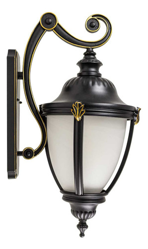 Arandela Clássica Colonial Grande Liège P/ E27 Ac583p St1891 Cor Preto 110v/220v (bivolt)