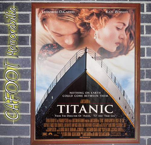 Titanic Poster Enmarcado Leo Di Caprio Kate Winslet