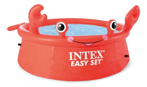 Alberca inflable redondo Intex Easy Set 26100 886L roja