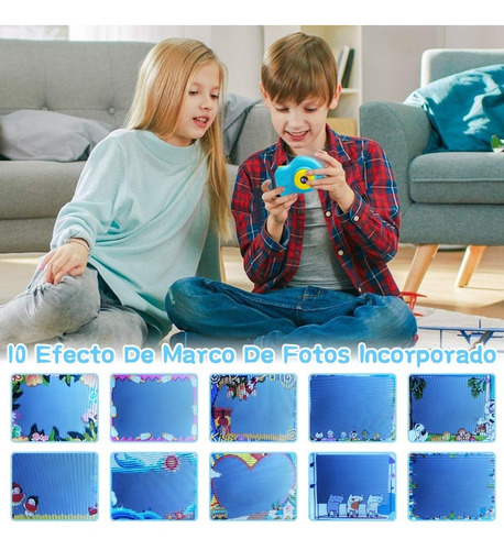 Cámara Para Niños, Azul Cámara De Video Digital Para Niños