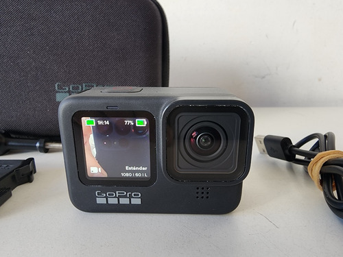 Imagen 3 de 10 de Cámara Gopro Hero 9 Black Con Funda, Cable Y Accesorios