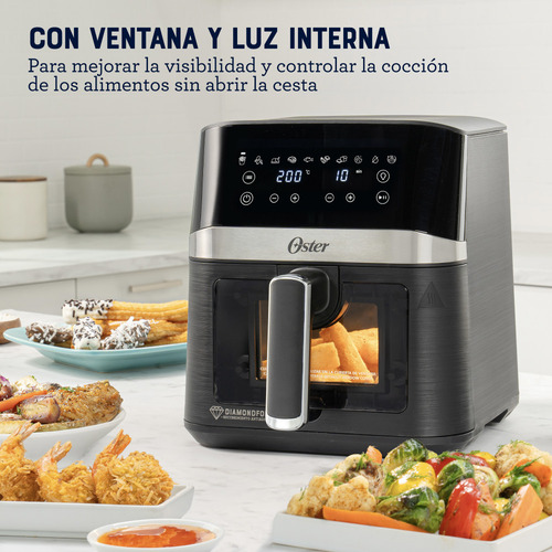 Freidora De Aire Digital Oster 4l 10 Programas Ckstaf40wddf