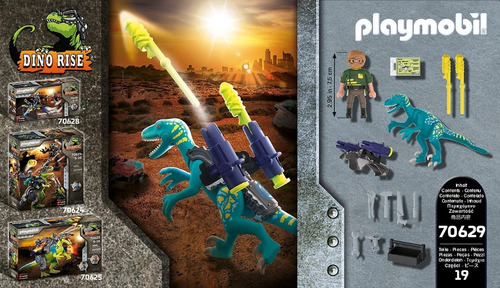 Playmobil Dinosaurios Deinonychus Pteranodón Rex Triceratops