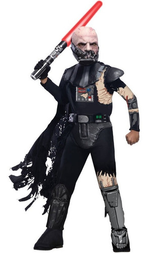 Disfraz Para Niño Darth Vader  Battle Damage Talla S (4-6)