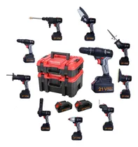 Comprar Combo Taladro con Herramientas Eléctricas 10 En 1 y 2 Baterías Color Gris Lernen