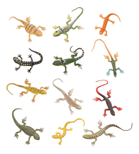 Figuras De Reptiles Para Cosplay De Lagartijas Artificiales,