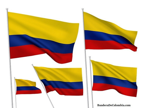 Bandera Colombia 150 X 90 Cms En Tela  Impermeable