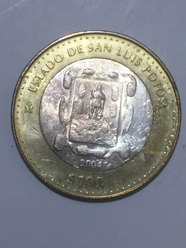 Moneda $100 Pesos Estado De San Luis Potosi  2004