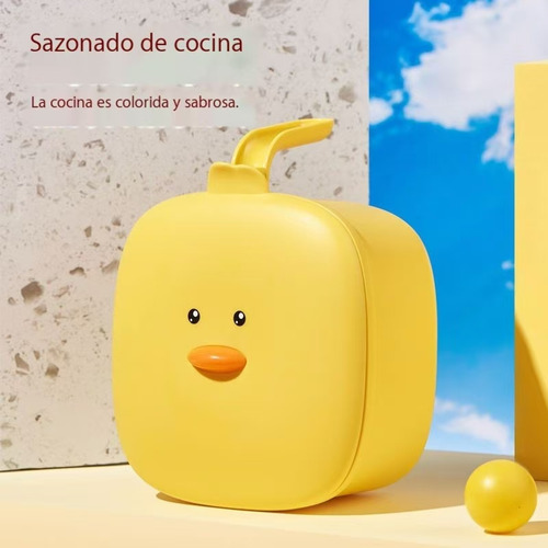 Caja De Especias Little Yellow Duck 4 Compartimentos