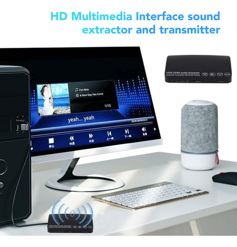 Extractor De Audio Bluetooth 4k 60hz Hdr Synchronous Arc