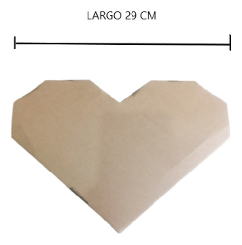 4 Cajas Con Forma Corazón De Cartón Rígida Para Regalos 29x9