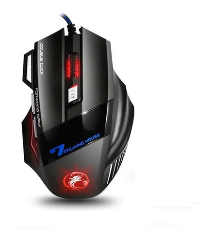 Mouse Gamer Com Fio X7 Led Rgb 5500dpi 7 Botões Silencioso