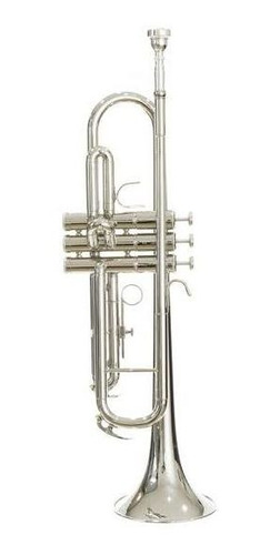 Silvertone Trompeta Sib Niquelada Doble Llave C/est Sltp013