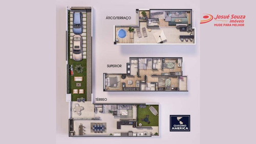 Imagem 9 de 11 de Sobrado Com 3 Suítes À Venda, 169 M² Por R$ 932.580 - Jardim Das Américas - Curitiba/pr - So1071
