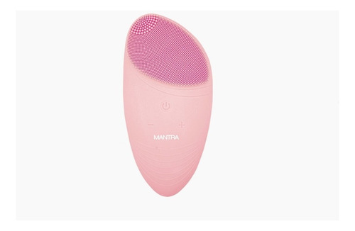 Masajeador Cepillo Limpieza Facial Mantra Silicone 2 Pink