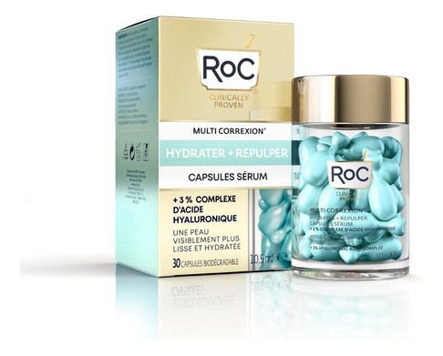 Capsulas Nocturnas Roc X30 Acido Hyaluronico Serum - Tipo de piel Todo tipo de piel