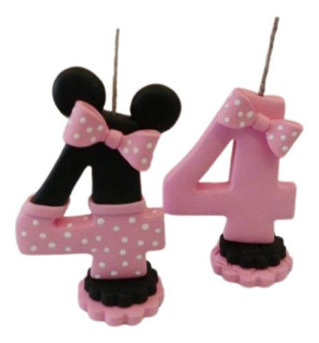 Velas Temáticas Minnie , En Porcelana Fría .