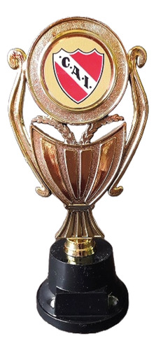 Trofeo Plástico Copa Plana Independiente 18cm Souvenir