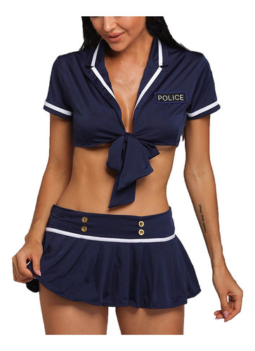 Uniforme De Lencería De Policía Para Mujer