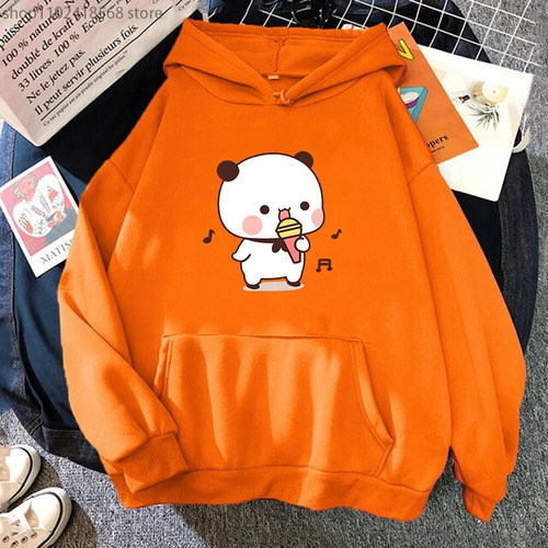 Xsx Sudadera Happy Bubu Is Singing With Dudu Hoodies Bear